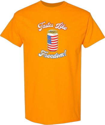 Patriotic 4Th Of July American Flag Beer Drinking  Freedom  Shirt