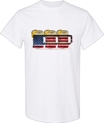 Patriotic American Flag Beer  4Th Of July Merica USA  Shirt