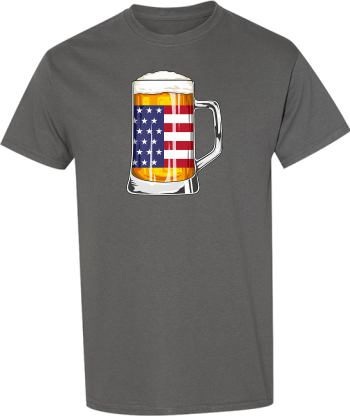 Patriotic Beer Mug American 4Th Of July Beer American Flag  Shirt