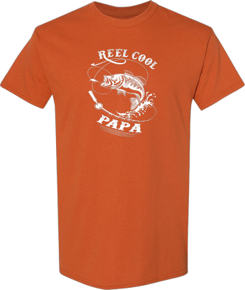 Reel Cool Papa Fishing Men Tee  Shirt