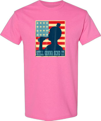 Still Gonna Send It Beer  American Flag USA Flag Tee Shirt