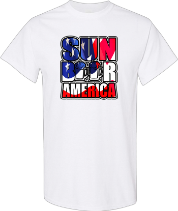 Sun Beer America  Cool American Drink July 4Th Party Gift  Shirt