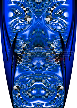 Finish Line Blue Vinyl Wrap