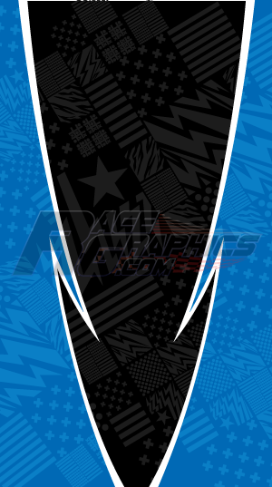 Thunder Struck 3 Blue Vinyl Wrap