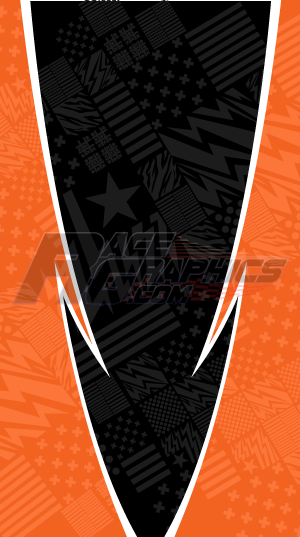 Thunder Struck 3 Orange Vinyl Wrap