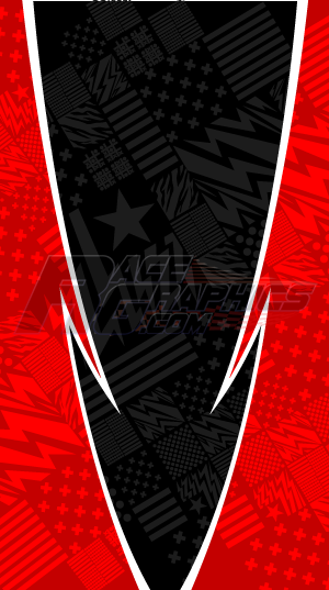 Thunder Struck 3 Red Vinyl Wrap