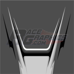 Vented Silver Vinyl Race Wrap