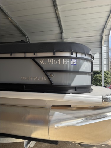 2024 Godfrey, Sweetwater 24’  Boat registration  Lettering from Brian D, SC