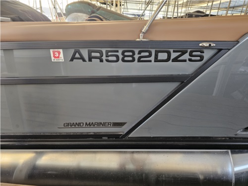 2025 Harris Grand Mariner Pontoon Lettering from Chris W, AR
