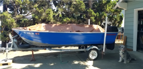 Freshly painted, 1994 14 ft Valco aluminum boat  from Richard W, CA