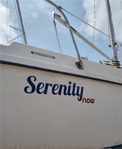 Seafarer Sailboat Lettering from George L, NY