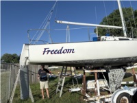 1985 J27 Sailboat Lettering from Scott T, KS