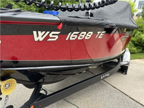 2025/Lund/Pro-V Boat Lettering from Karl S, IL