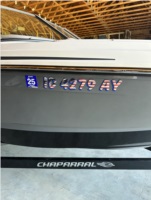 2018 19' Chaparral H2O Fish and Ski Boat Lettering from David M, ID