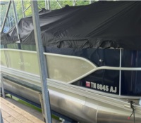 Barletta Tritoon Boat Lettering from Joan H, TN