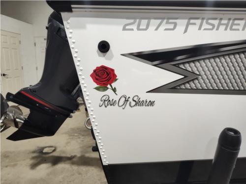 2025 Lund Fisherman 2075 New Lund boat. Lettering from Tom V, WA