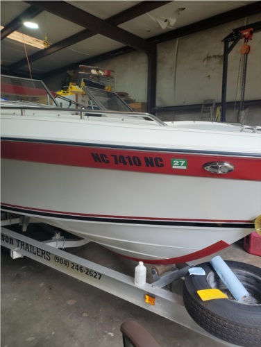 1988 Donzi 22 ft  Boat Lettering from Jim Z, NC