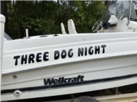 Wellcraft center 18’ Boat Lettering from Jennifer w, SC
