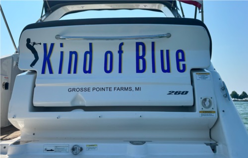 SeaRay Sundancer Boat Lettering from Joseph R, MI