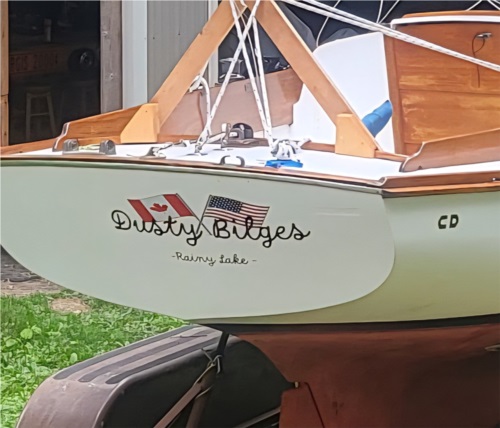 Cape Dory Typhoon Sailboat Lettering from Brian t, MN