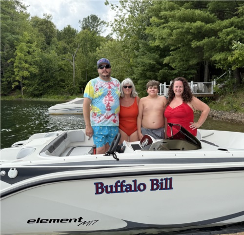 2021 Bayliner M17 Boat Lettering from Debra J, NY