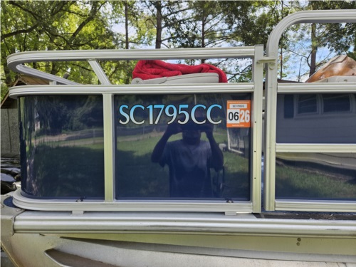 Boat registration numbers Lettering from Jason A, SC