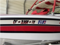 1998 sanger v210 Boat Lettering from Taylor P, CA