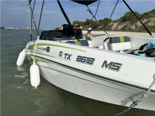 2024 Tahoe T16 Boat Lettering from Keith H, TX