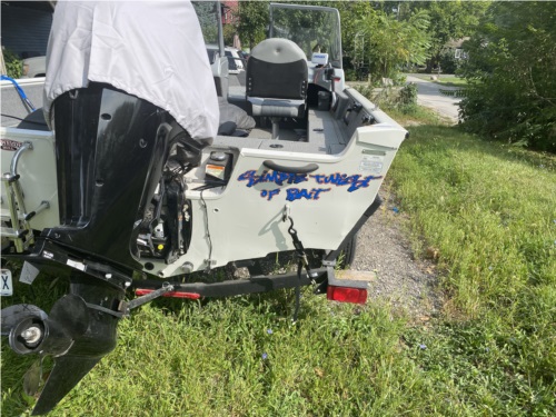 Tracker Boat Lettering from James P, IL
