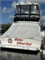2000 Silverton 42 convertible.  Boat Lettering from Jose M, FL