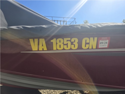 2021 Tracker Boat  Boat Lettering from RALPH B, VA