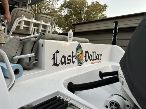 2024 sportsman 252 open CC  sportsman 252 open  Lettering from Russell A, TX