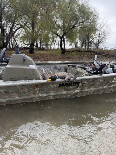 2024 Tracker Duck hunting boat Lettering from Kurt H, TX
