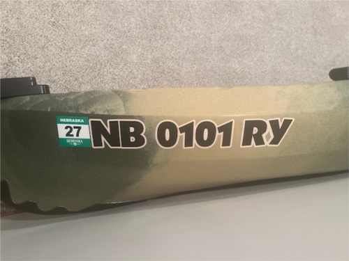 2024 Nucanoe U10 in Army Camo Kayak Lettering from Rich S, NE