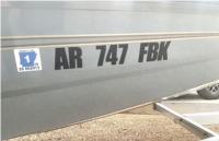 2026 Xpress XR21 Bass Boat Lettering from Casey L, AR