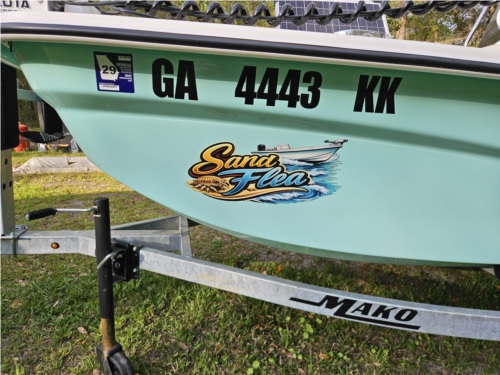 Mako Skiff Boat Lettering from Shawn  A, GA