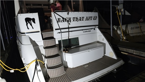 2001 carver 356 Truck Lettering from Cody S, OK