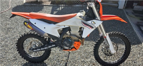 KTM XW-F 350 Dirt Dike Lettering from Rhoan H, WA