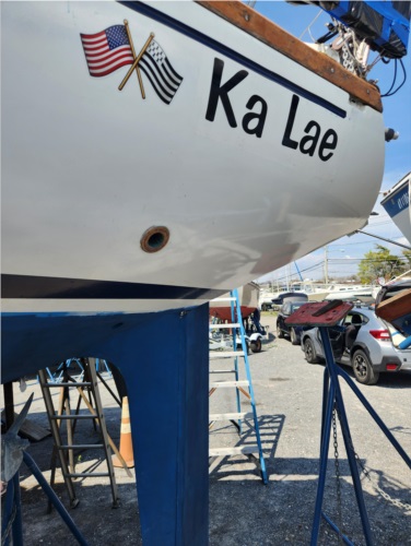 1971 Dufour Arpege  Sailboat Lettering from Laurent A, NY