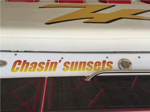 2002 Donzi 38ZX  Boat Lettering from Brad I, KY