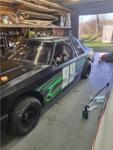 Mini stock mustang Racecar Lettering from John K, CT