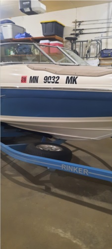 2008 Rinker 192 Captiva My Rinker boat. Lettering from Willard O, MN