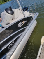 2025 Harris Sunliner Pontoon Lettering from Tiffany L, OH