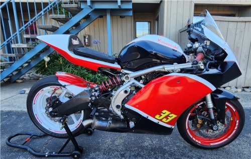 2007 Ninja 650R track bike Motorcycle  Lettering from Dean L, CA