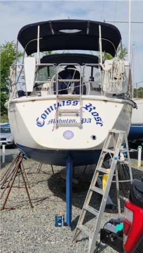 Pearson 33-2 SAILBOAT Lettering from Bo K, PA