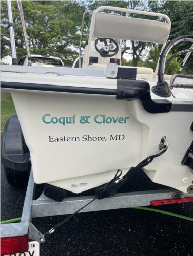2023 Mako Pro Skiff 17 Boat mane and port Lettering from Francisco V, MD