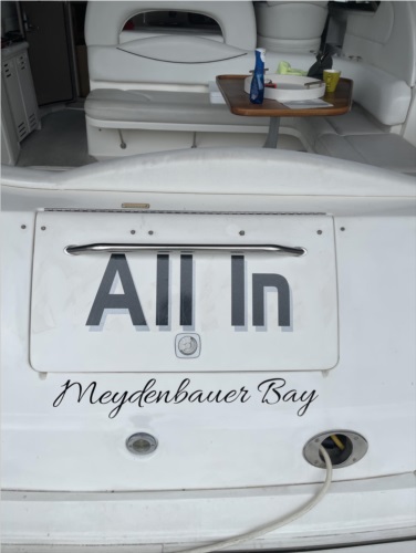 2000 sea ray 401 Boat Lettering from Lynne R, WA