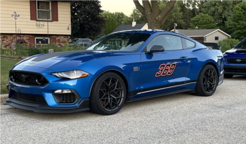 2021 MACH1  Track car door card Lettering from Mark S, WI