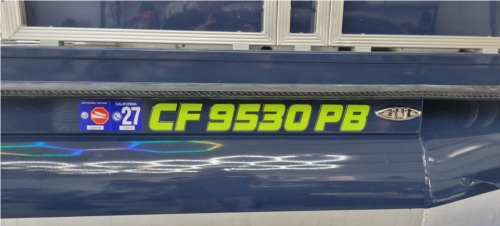 Crestliner Patio Boat Lettering from neil g, CA
