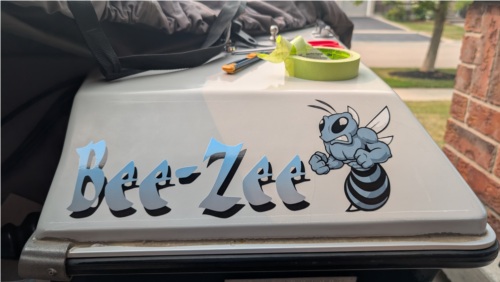 1986 Sunray Cavalier Fiberglass Lettering from Ramak J, ON